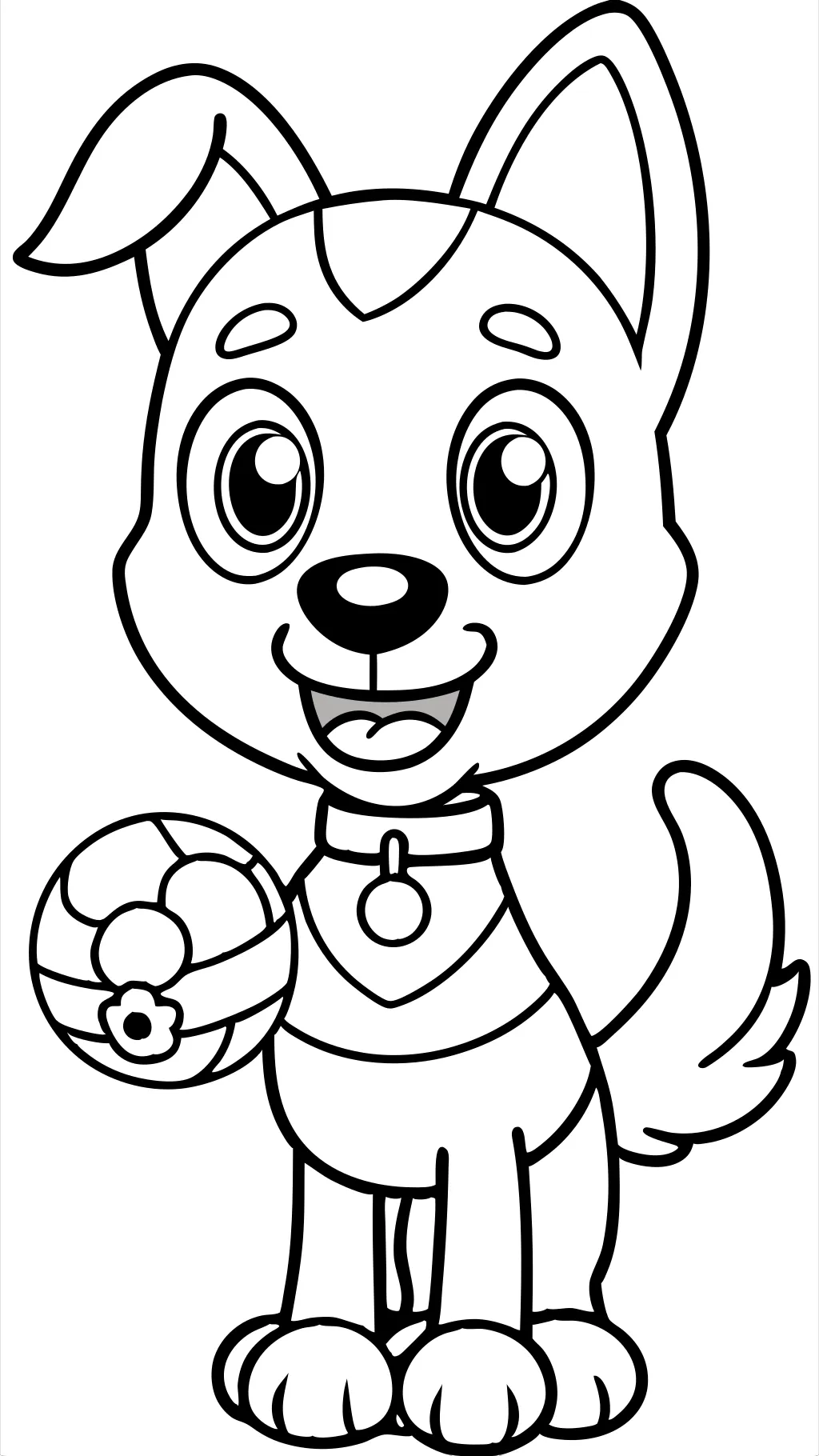 bingo from bluey coloring page